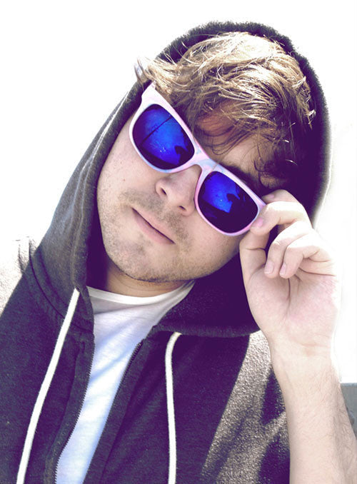 Shop SEPULVEDA purple vintage mirrored 80s sunglasses for men Giant Vintage Eyewear