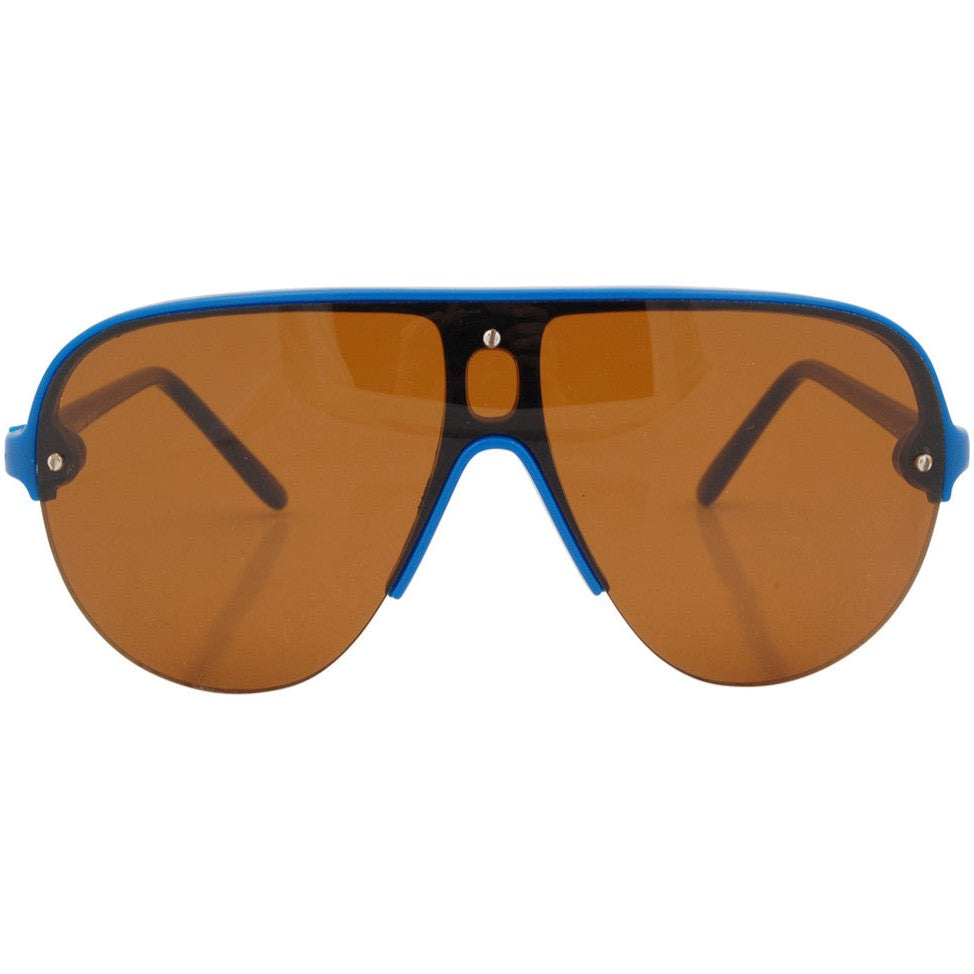 Shop Shapes Blue/Amber Vintage Aviator Sunglasses for Men
