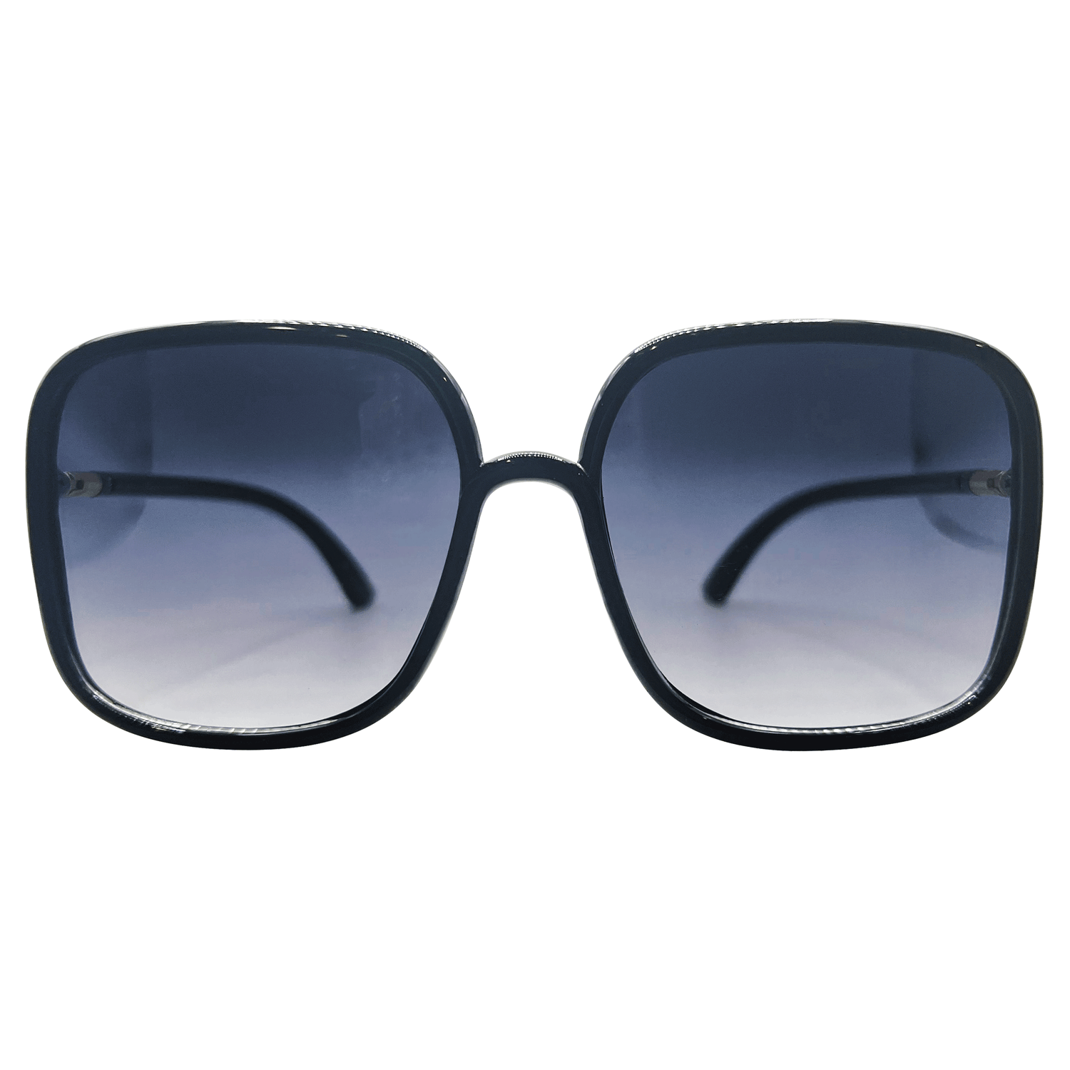 TOP NOTCH 70s Square SunglassesBlack-Giant Vintage Eyewear