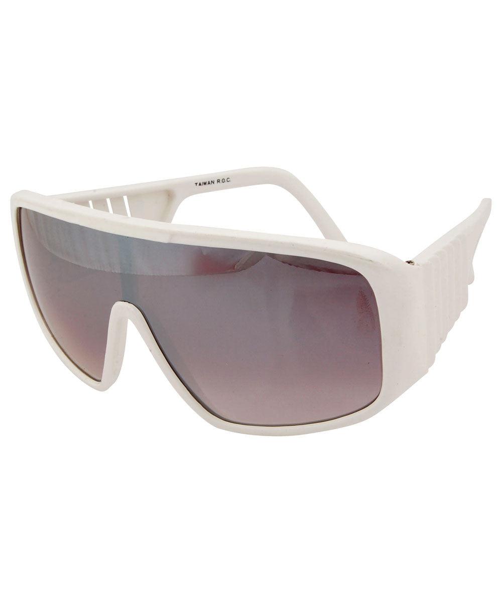 Shop Weiner White Vintage Mirrored Sunglasses for Men