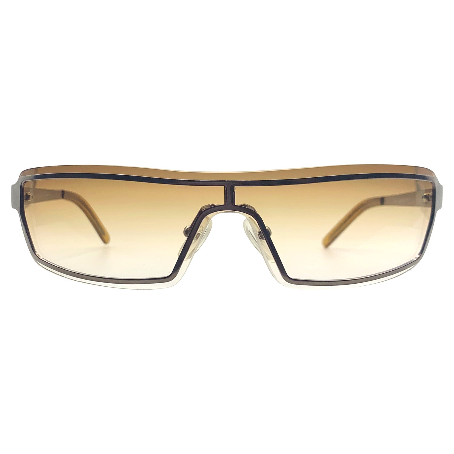 YUMMY Y2K SunglassesAmber-Giant Vintage Eyewear