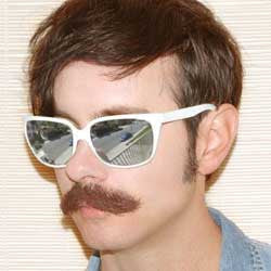 Shop ZOGS white vintage mirrored sunglasses for men