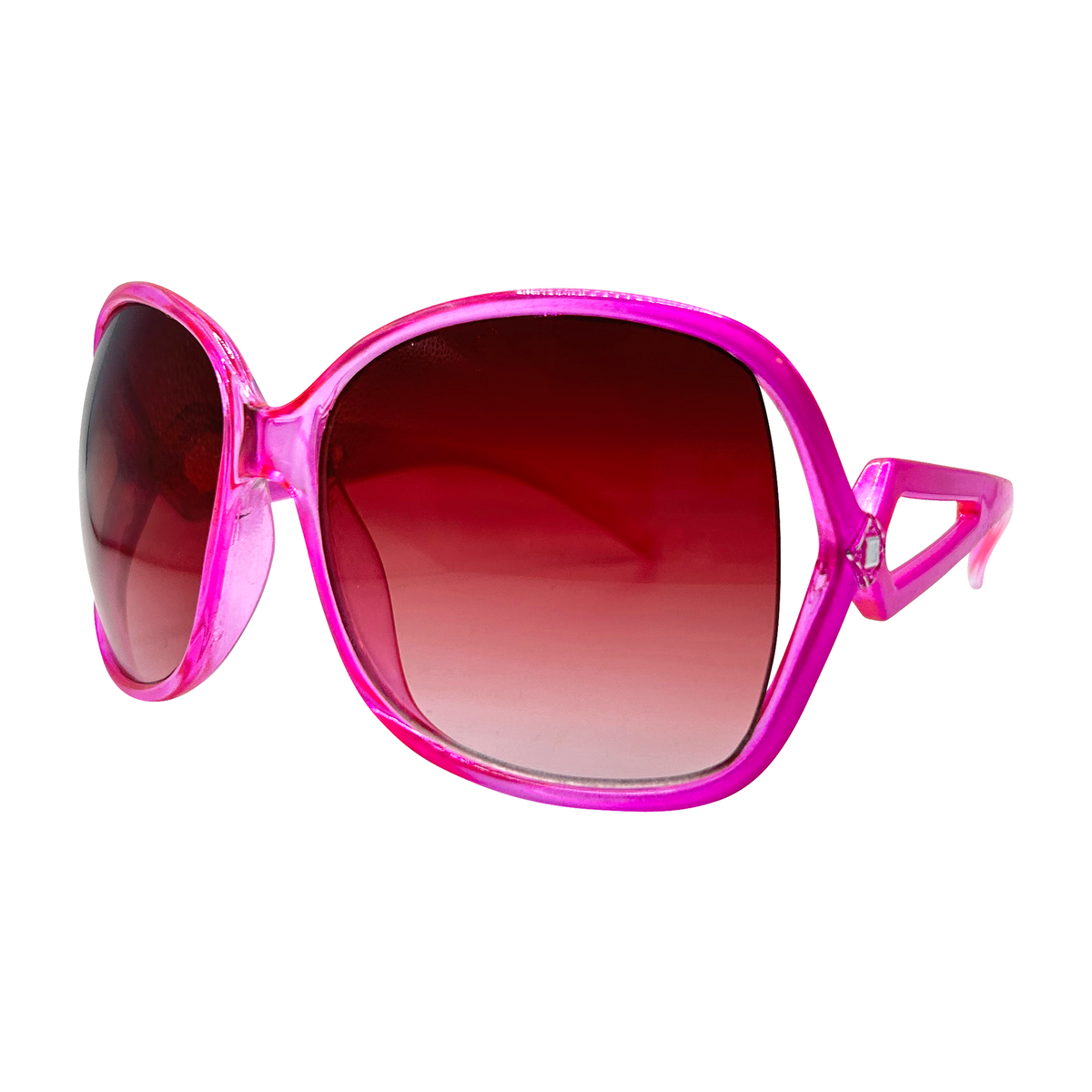 Shop Lovely Junior Vintage Fashion Sunglasses Crystal Pink Pink Smoke
