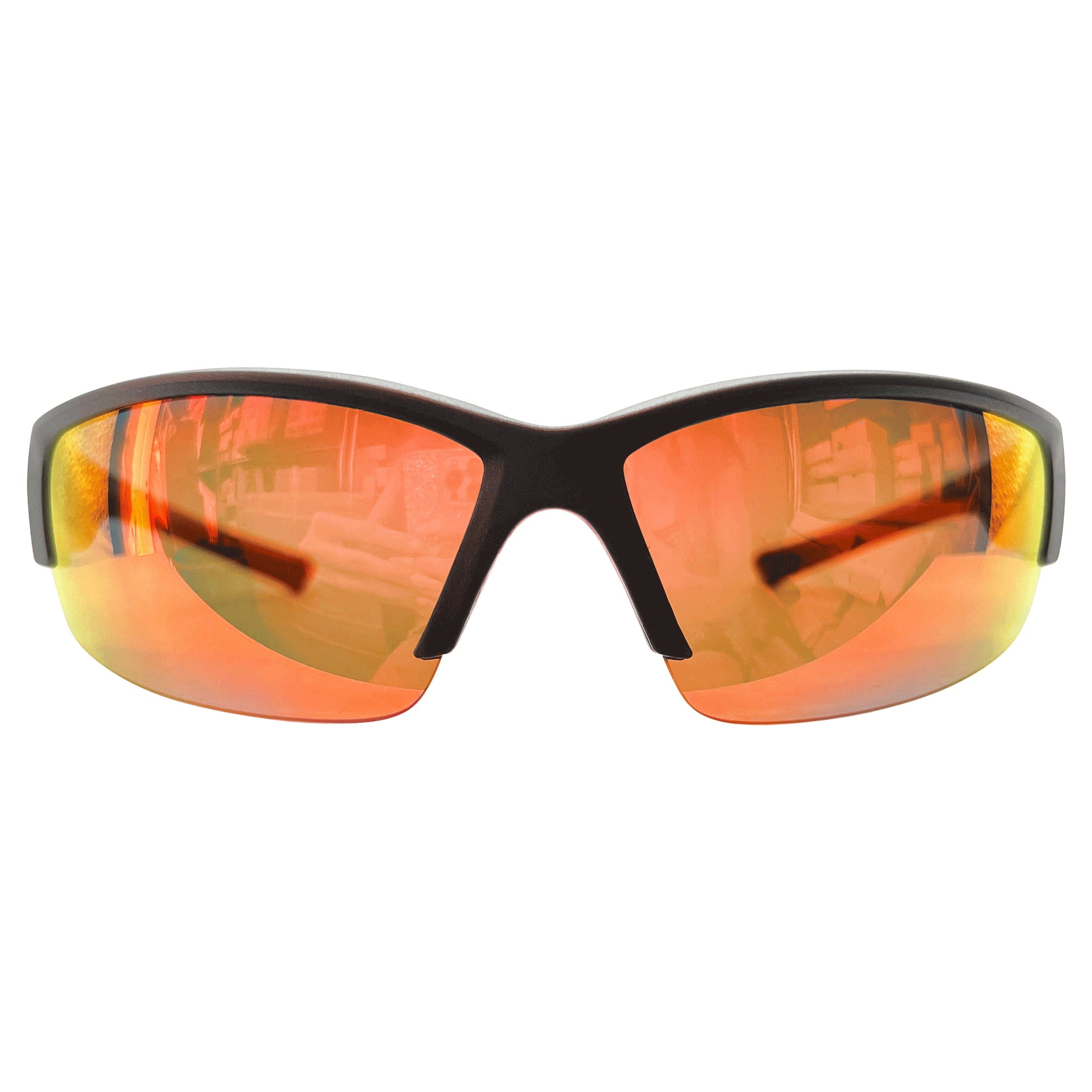 CONCEITED Orange RV/Silver Sports Sunglasses *As Seen On: Cassie*