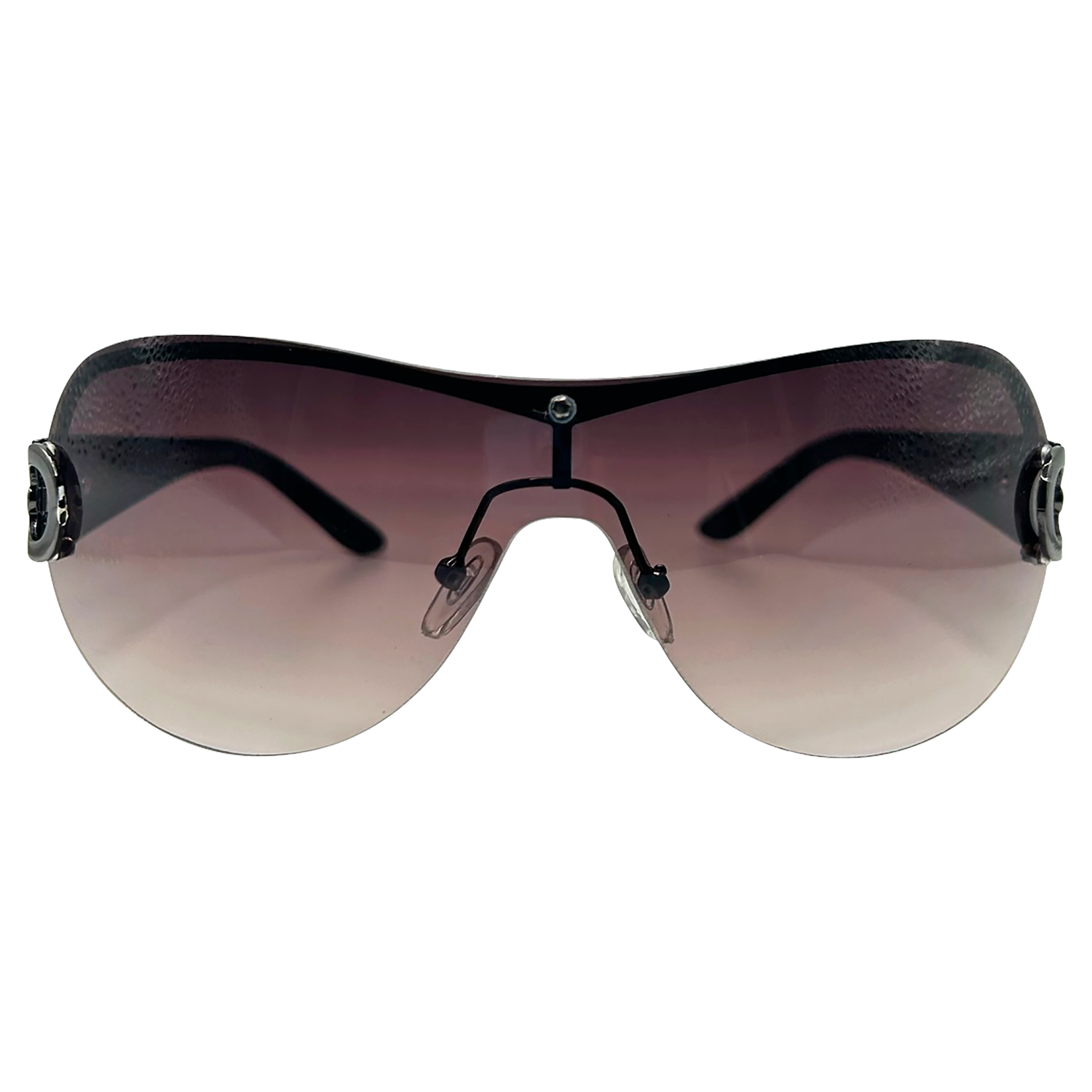 YSABEL Rimless Shield Sunglasses-Giant Vintage Eyewear