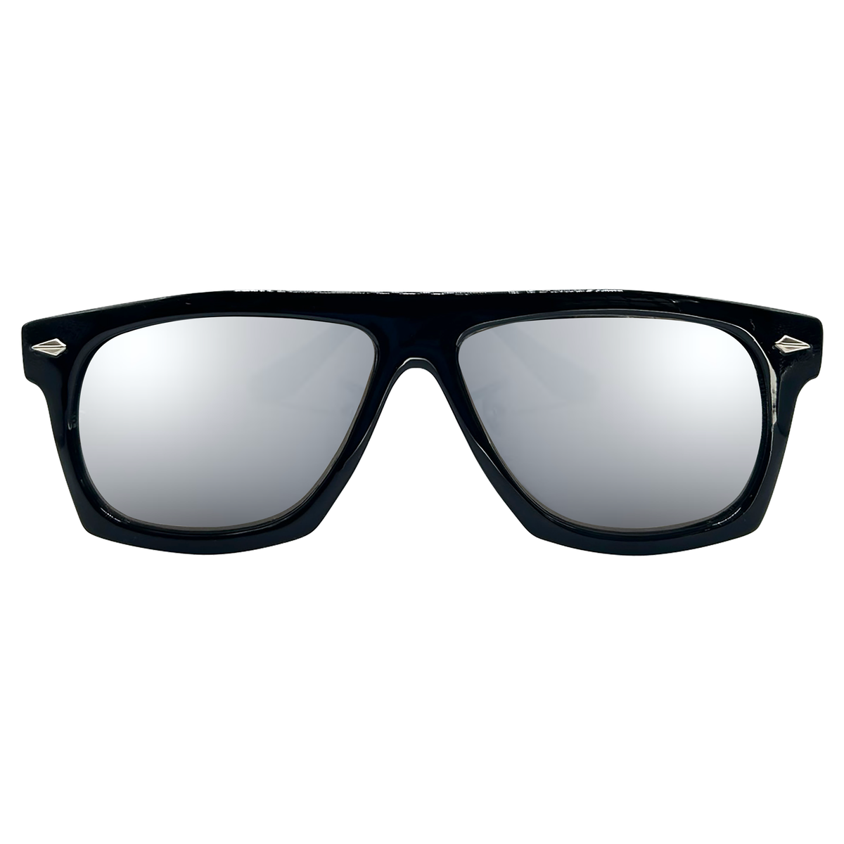 Shop LONGWAY black mirror sunglasses for men Giant Vintage Eyewear