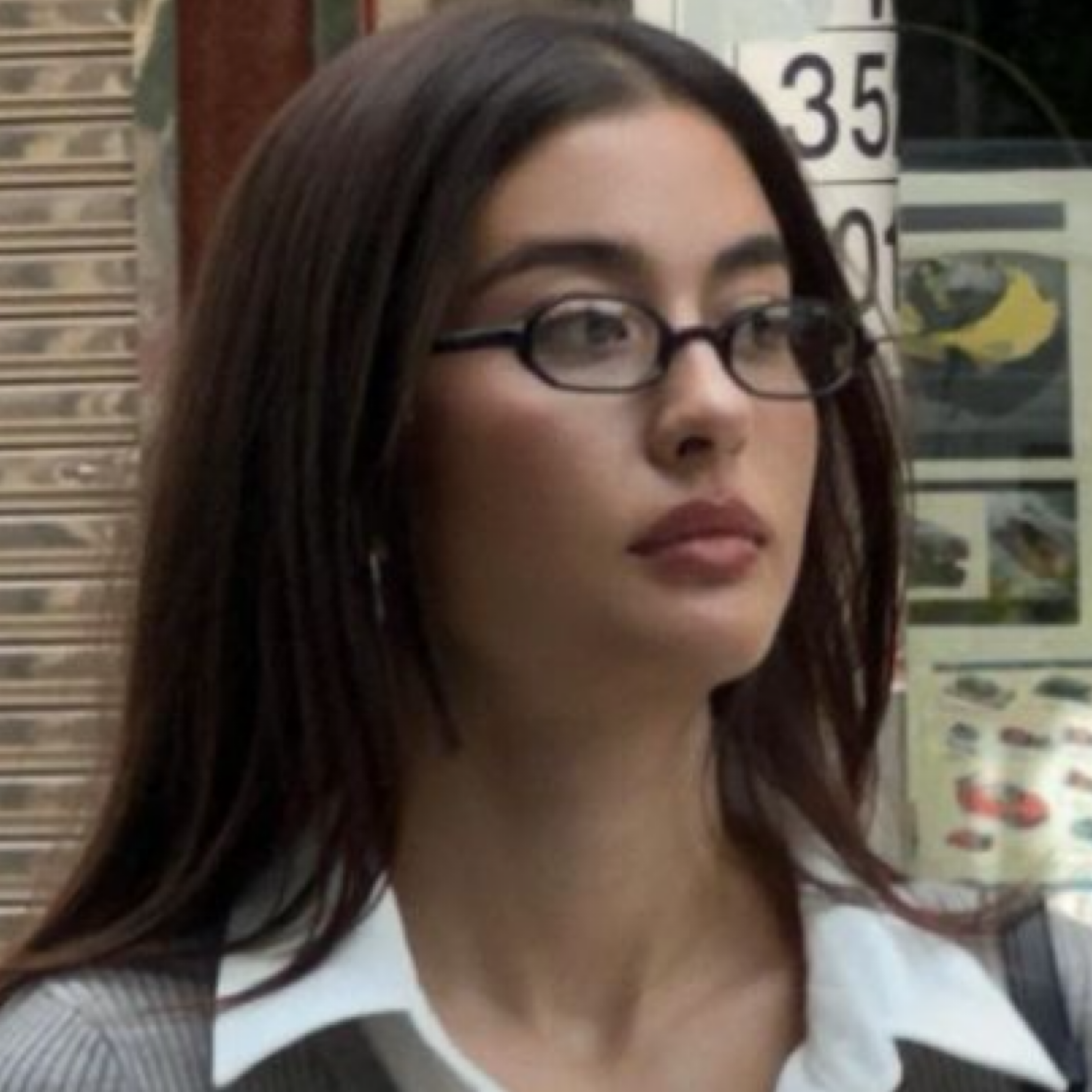 Girl Wearing Bayonetta Glasses