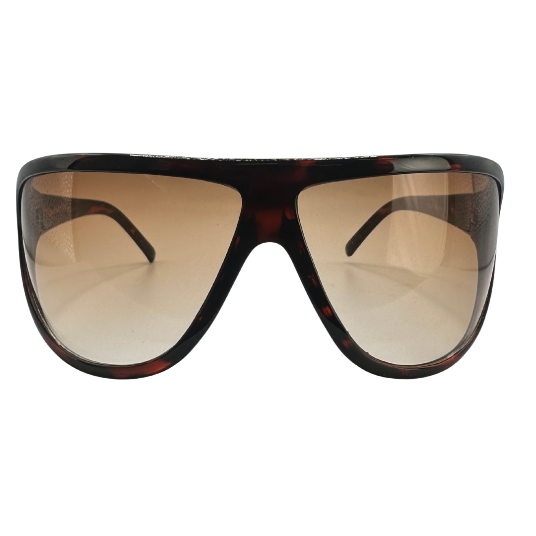 ICON Y2K Shield SunglassesTortoise/Amber-Giant Vintage Eyewear