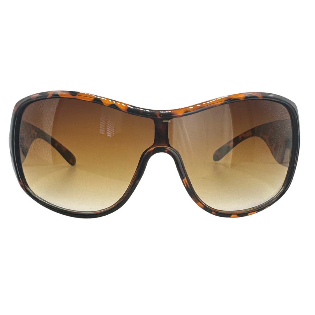 MAFIA Y2K Shield SunglassesTortoise-Giant Vintage Eyewear