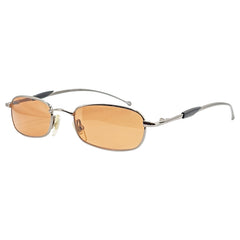 DIXIE 90's Square Oval Metal Sunglasses-Giant Vintage Eyewear