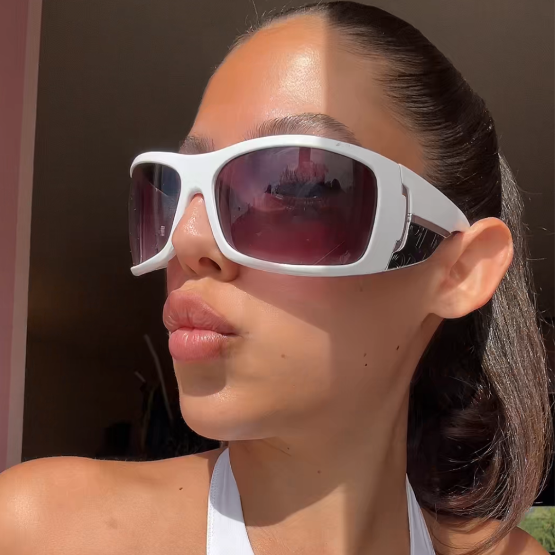 MATCHA Y2K Shield Sunglasses-Giant Vintage Eyewear