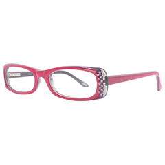 CHERRY BLOSSOM Small Rectangle Clear Glasses-Giant Vintage Eyewear
