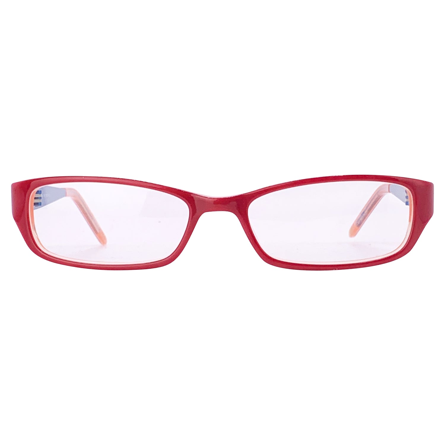 SMARTIE Clear Bayonetta-Style GlassesRed-Giant Vintage Eyewear