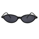 CLEMENTINE 90's Oval SunglassesBlack/Super Dark-Giant Vintage Eyewear
