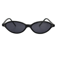 CLEMENTINE 90's Oval SunglassesBlack/Super Dark-Giant Vintage Eyewear