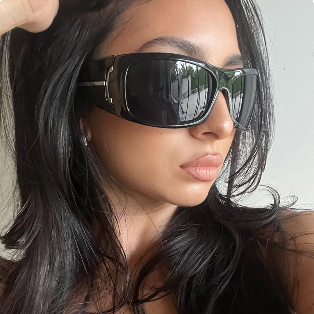 MATCHA Y2K Shield Sunglasses-Giant Vintage Eyewear