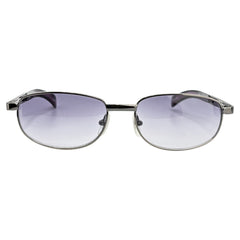 SAMBA 90's Oval Metal SunglassesGunmetal/Smoke-Giant Vintage Eyewear