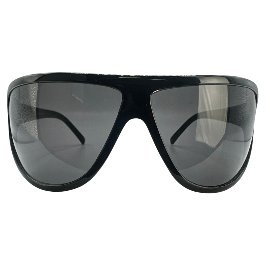 ICON Y2K Shield SunglassesBlack/Super Dark-Giant Vintage Eyewear