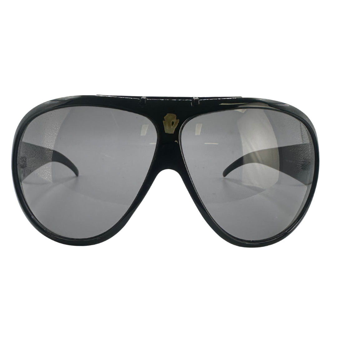 SUPERSTAR Oversized Aviator Shield Sunglasses-Giant Vintage Eyewear