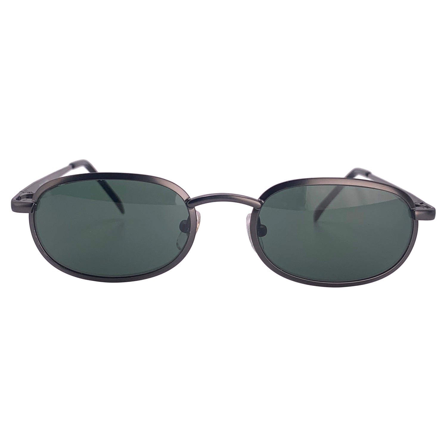 BECKHAM 90’s Metal Oval SunglassesBlack-Giant Vintage Eyewear