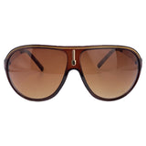 SKINNY JEANS Colorful Aviator SunglassesBrown-Giant Vintage Eyewear