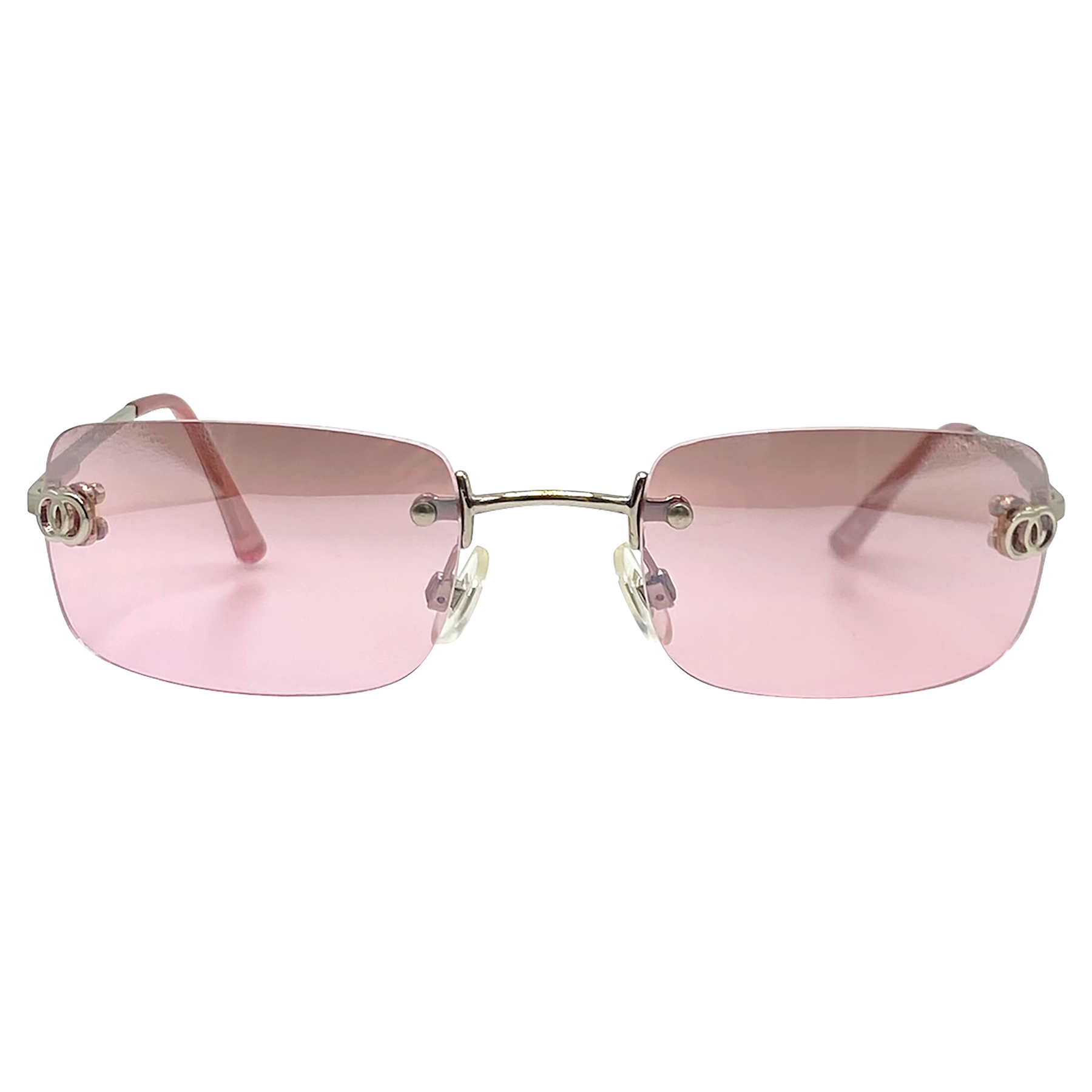 Sunglasses Chanel Pink in Plastic - 37591636