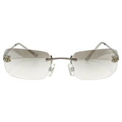AMETHYST Rimless Y2K Sunglasses-Giant Vintage Eyewear
