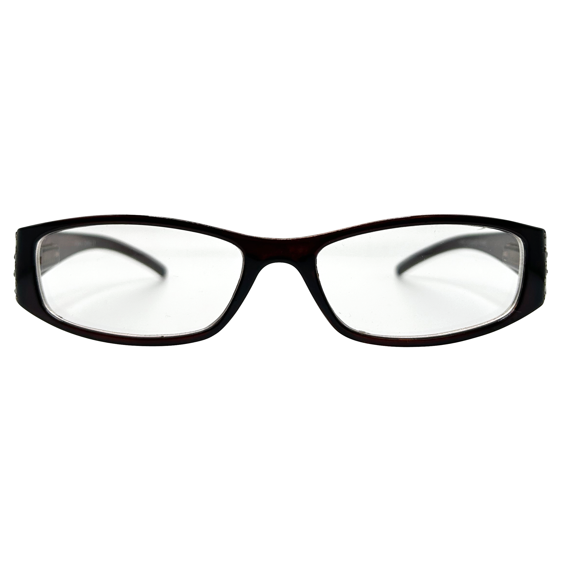 ANDROMEDA Small Clear Rectangular 90s Glasses