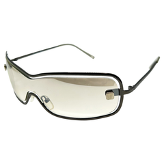 ATTITUDE Square Y2K SunglassesGunmetal/Flash-Giant Vintage Eyewear