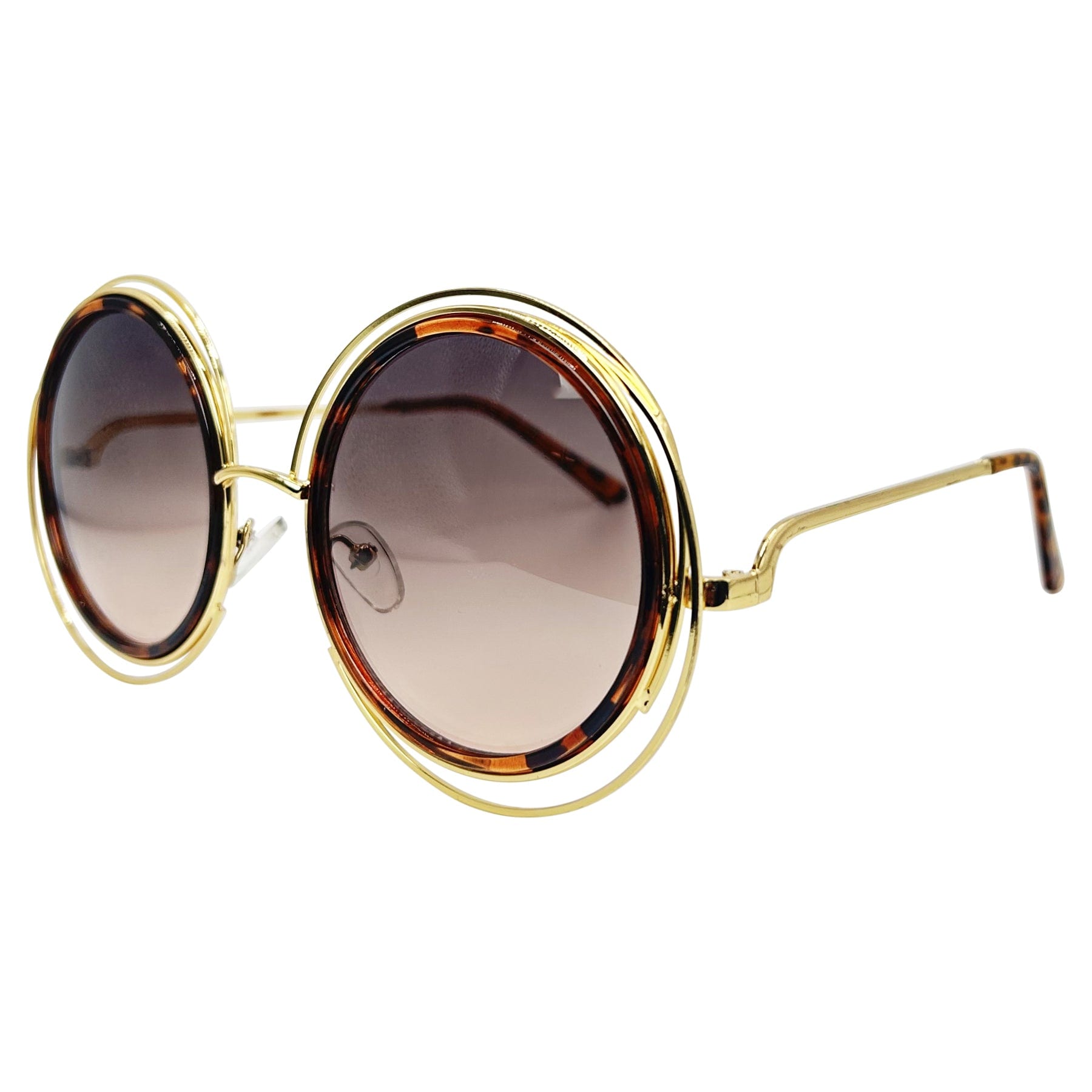 vintage sunglasses with a unique metal frame 