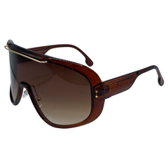 AVALANCHE Retro-Style Ski Shield SunglassesAmber-Giant Vintage Eyewear