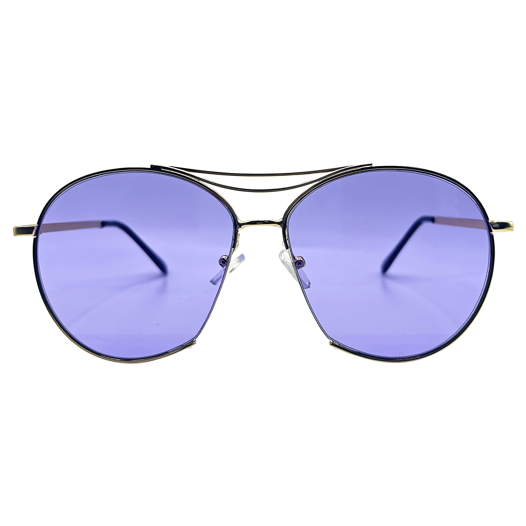 BRONSON Oversized Semi-Rimless Aviator Sunglasses