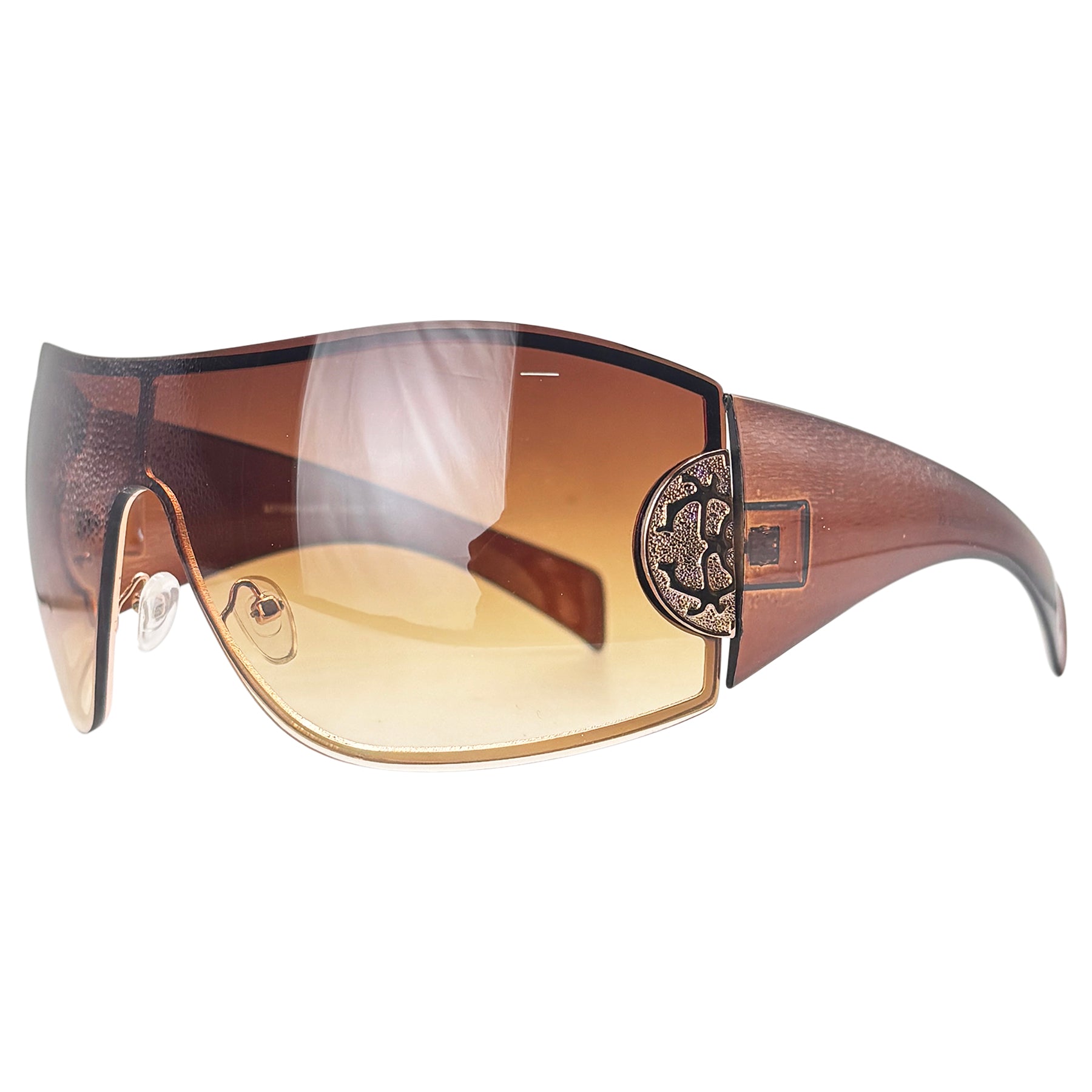 AZTECA Shield Sunglasses-Giant Vintage Eyewear