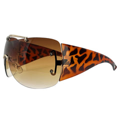 ATOMIC Oversized Aviator Shield Sunglasses-Giant Vintage Eyewear