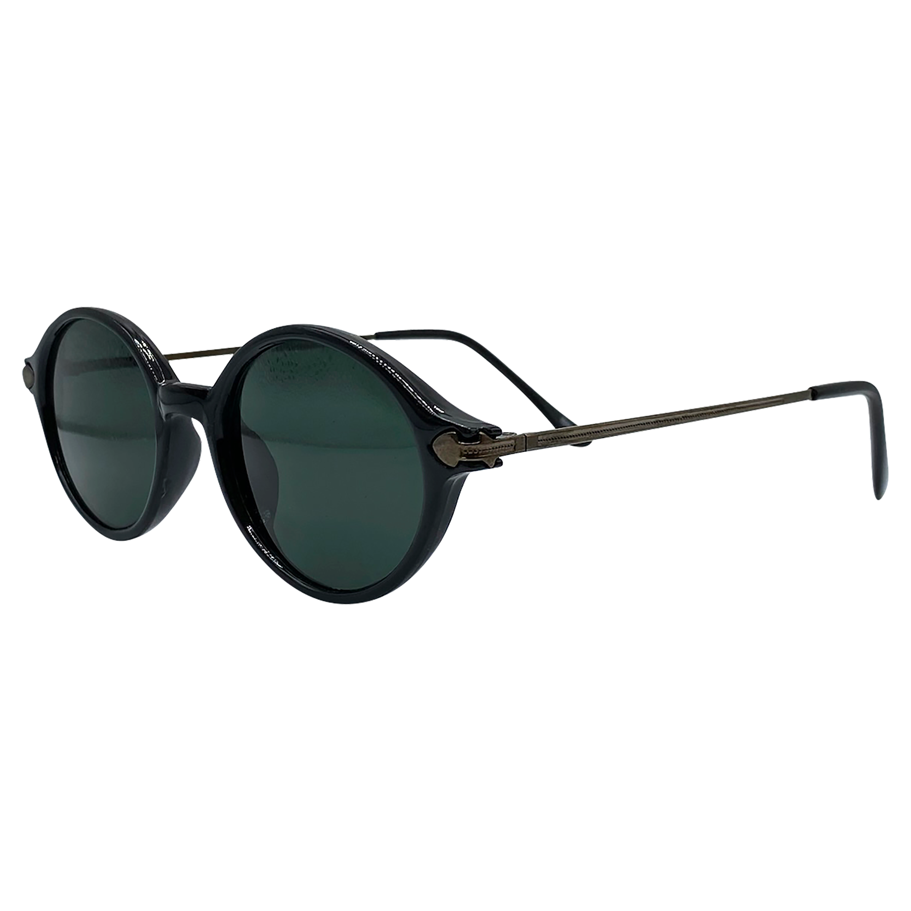 BEAN Black/Gunmetal Oval Sunglasses