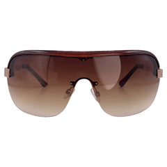 BELOW 0° Oversized Shield SunglassesJelly Brown/Amber-Giant Vintage Eyewear
