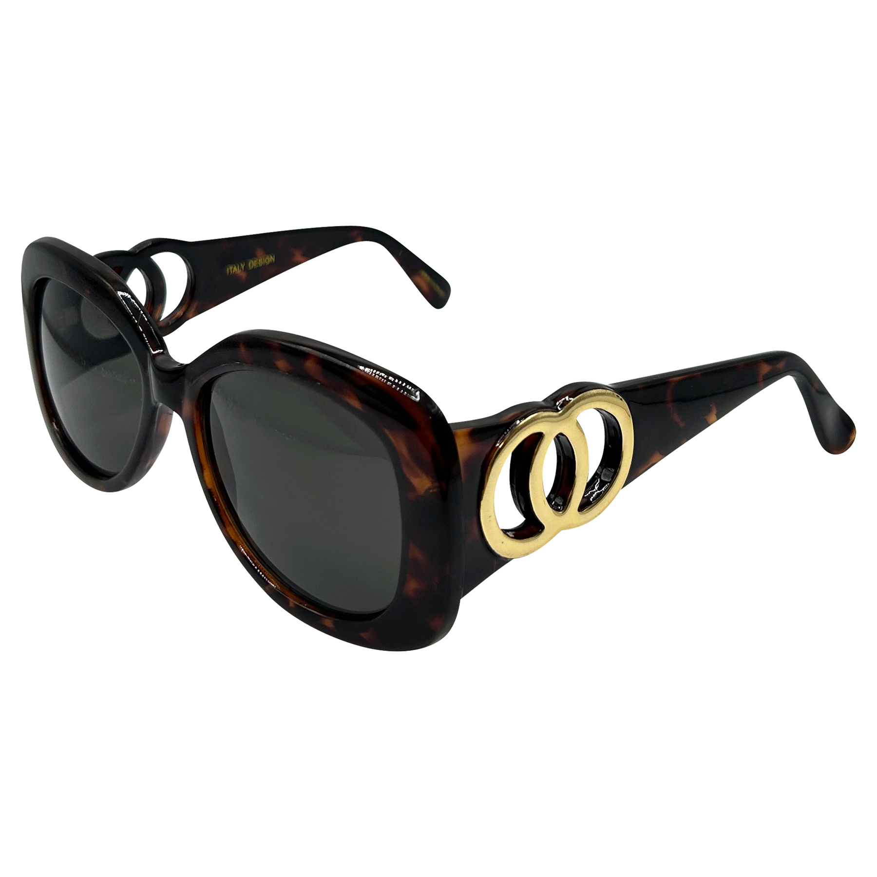 Shop Besitos Tortoise/Super Dark Mod 90s Vintage Sunglasses