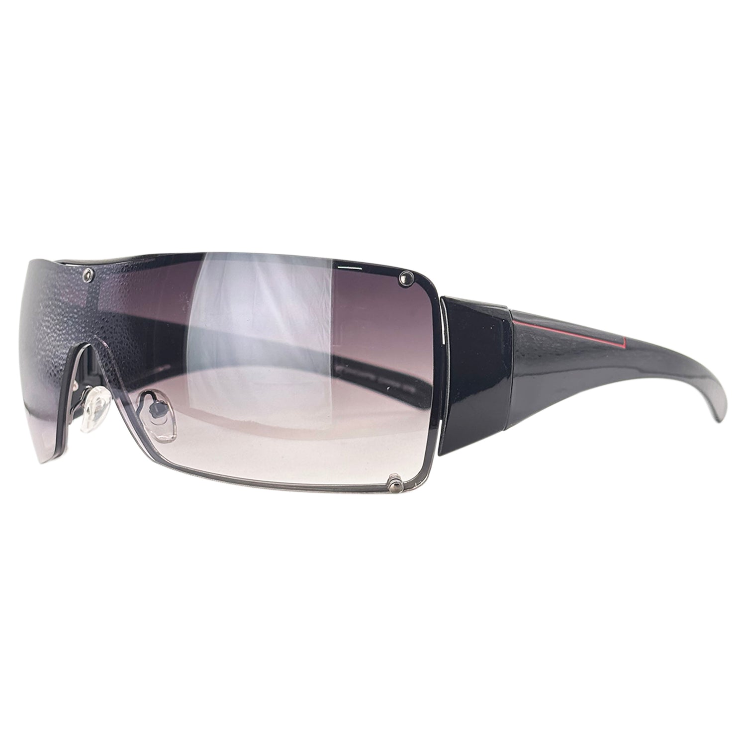 BICOASTAL Shield Sunglasses-Giant Vintage Eyewear