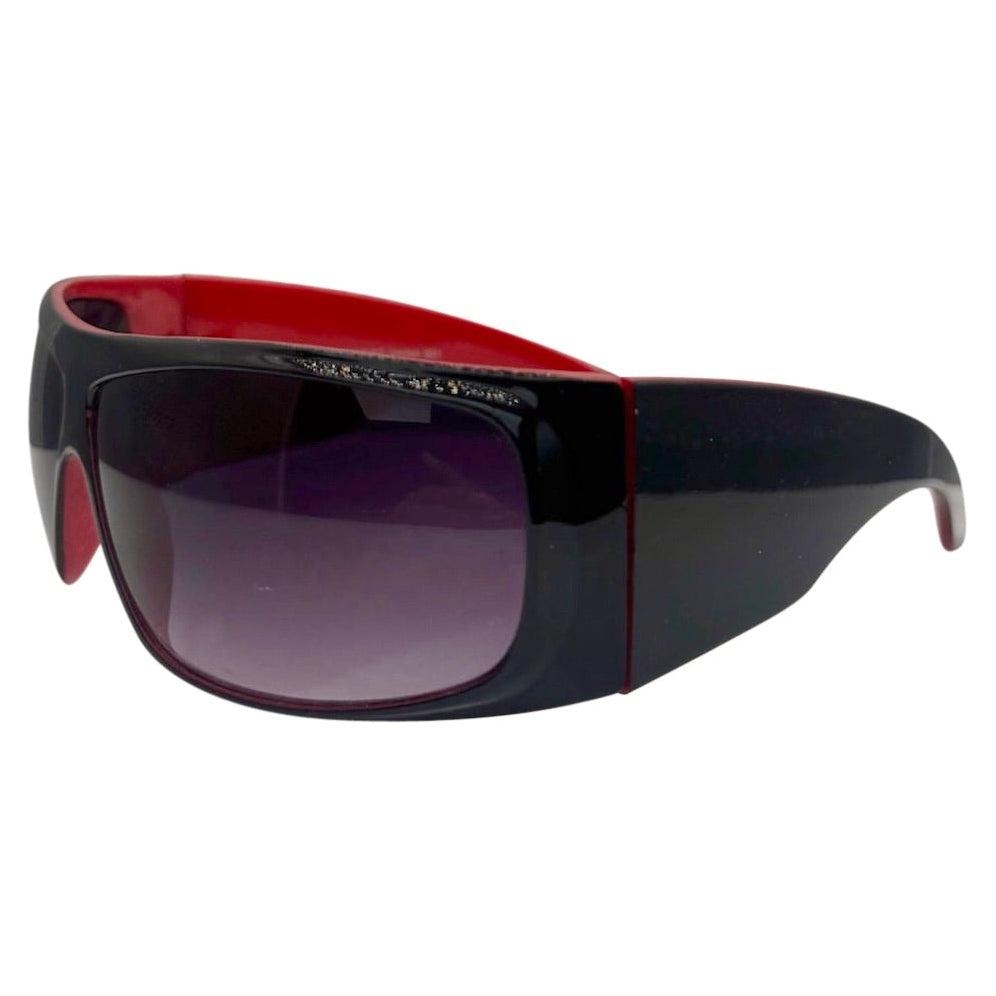 CHASER Shield Sunglasses-Giant Vintage Eyewear Red