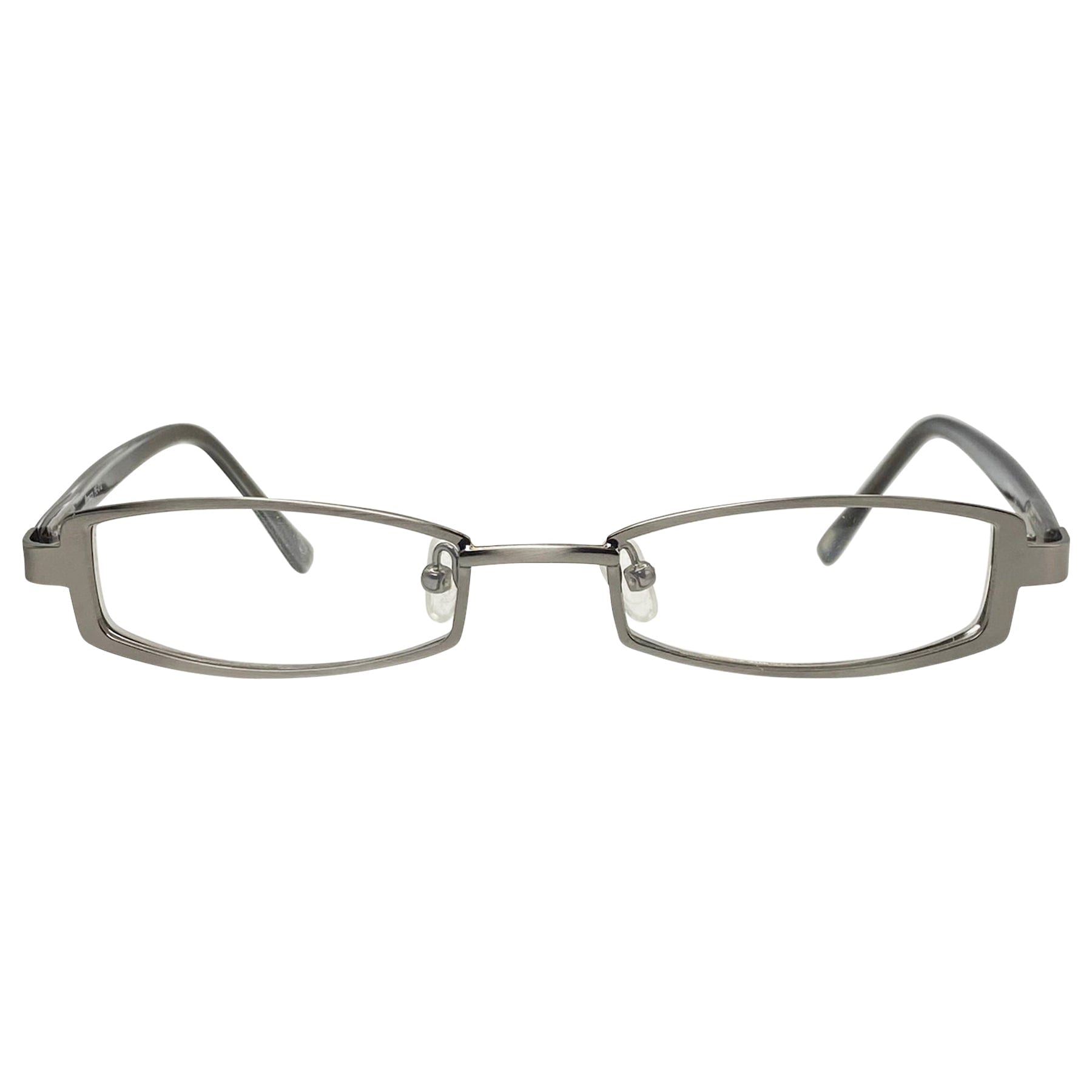 rectangular cat-eye glasses with a 90s style frame