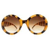 BUBBLE Round SunglassesDemi/Amber-Giant Vintage Eyewear