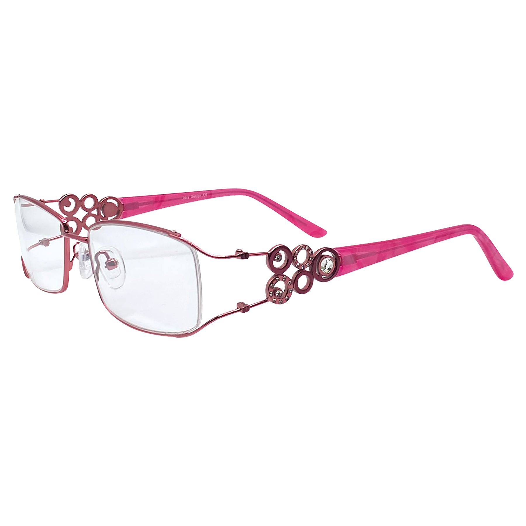 BUBBLES Square 90s Clear Glasses | Premium