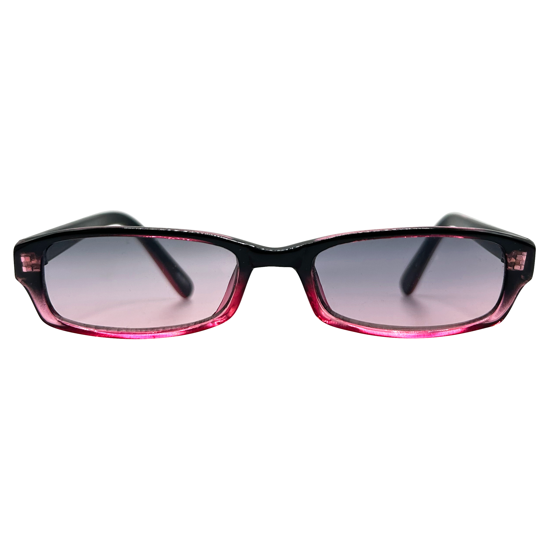 BUBEZ Midnight/Pink Square Sunglasses