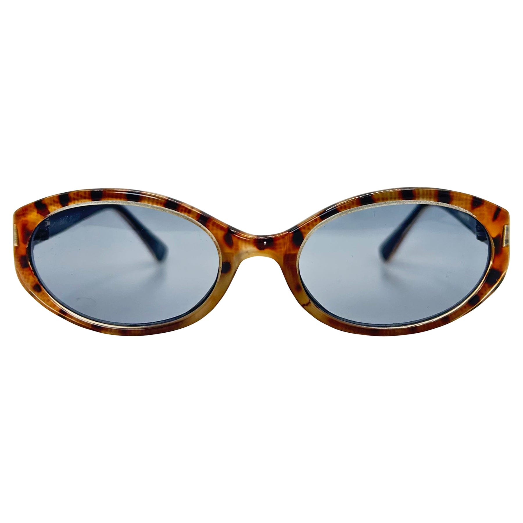 90s vintage sunglasses with unique tiger animal print frames