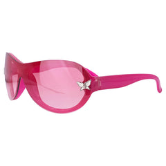 Kids ⭐︎ BUTTERFLY Y2K Shield Sunglasses-Giant Vintage Eyewear