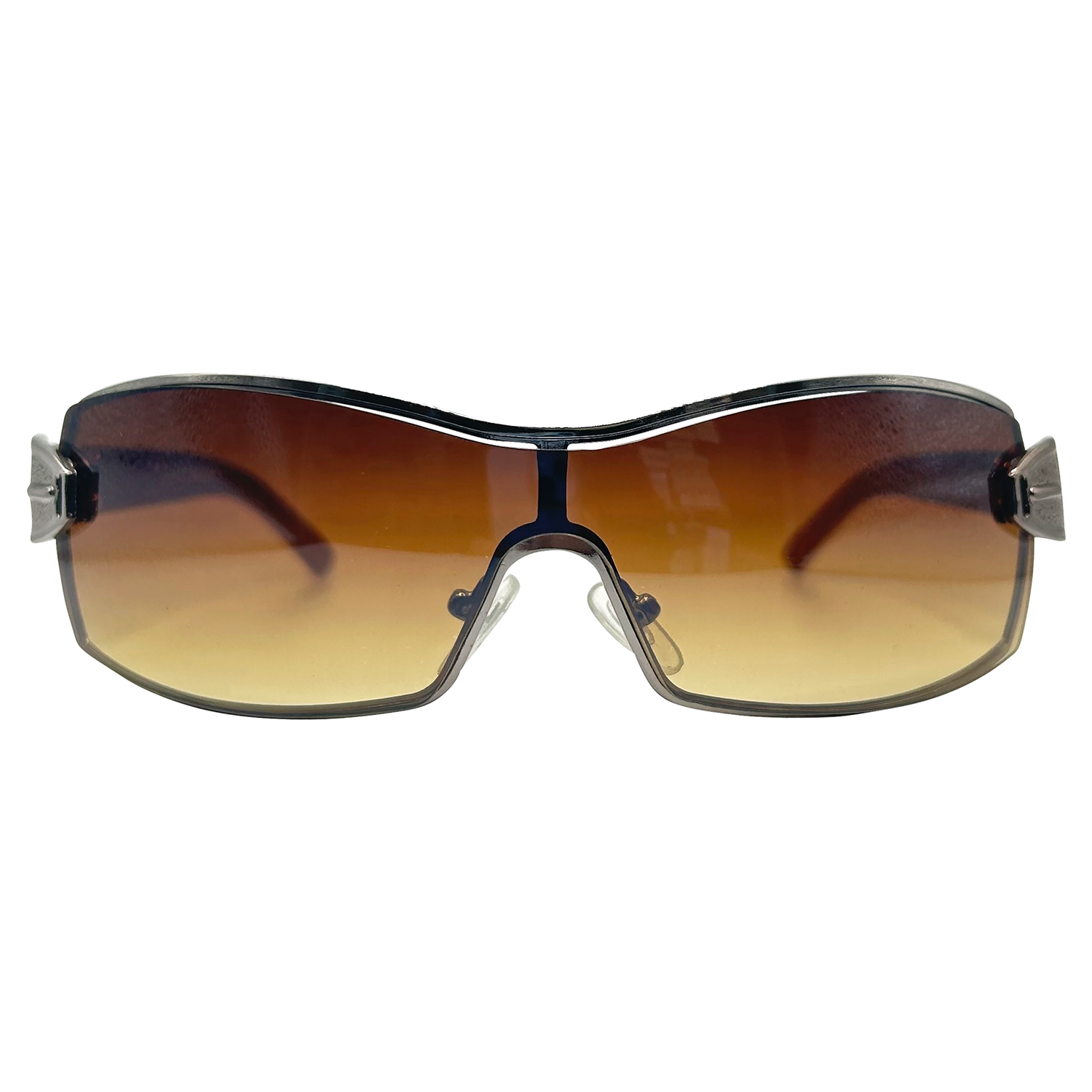BUTTONS Y2K SunglassesJelly Brown/Amber-Giant Vintage Eyewear