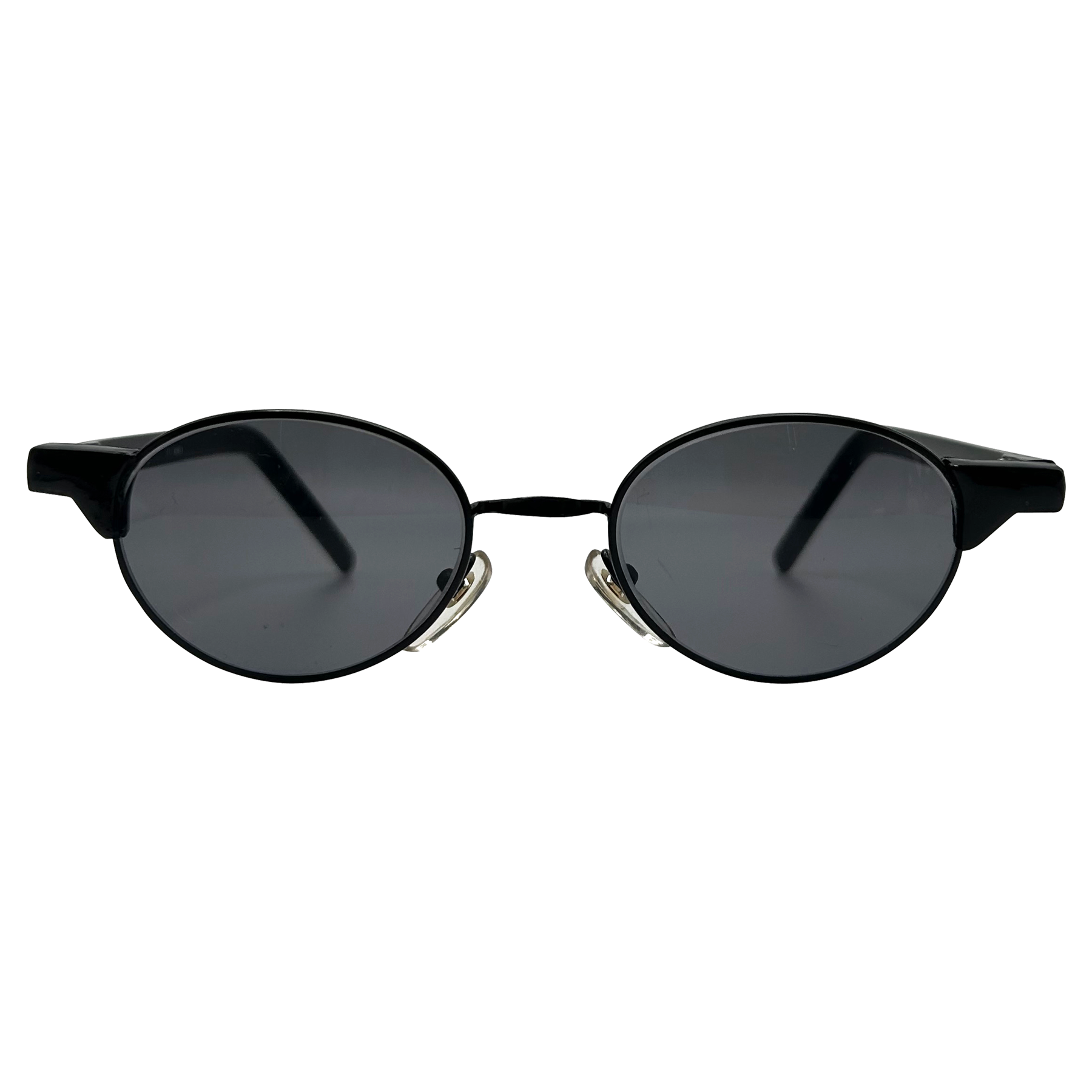 Shop Cessna Black Super Dark Vintage Oval Sunglasses