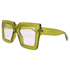 JADED Chunky Oversized Clear Sunglasses-Giant Vintage Eyewear