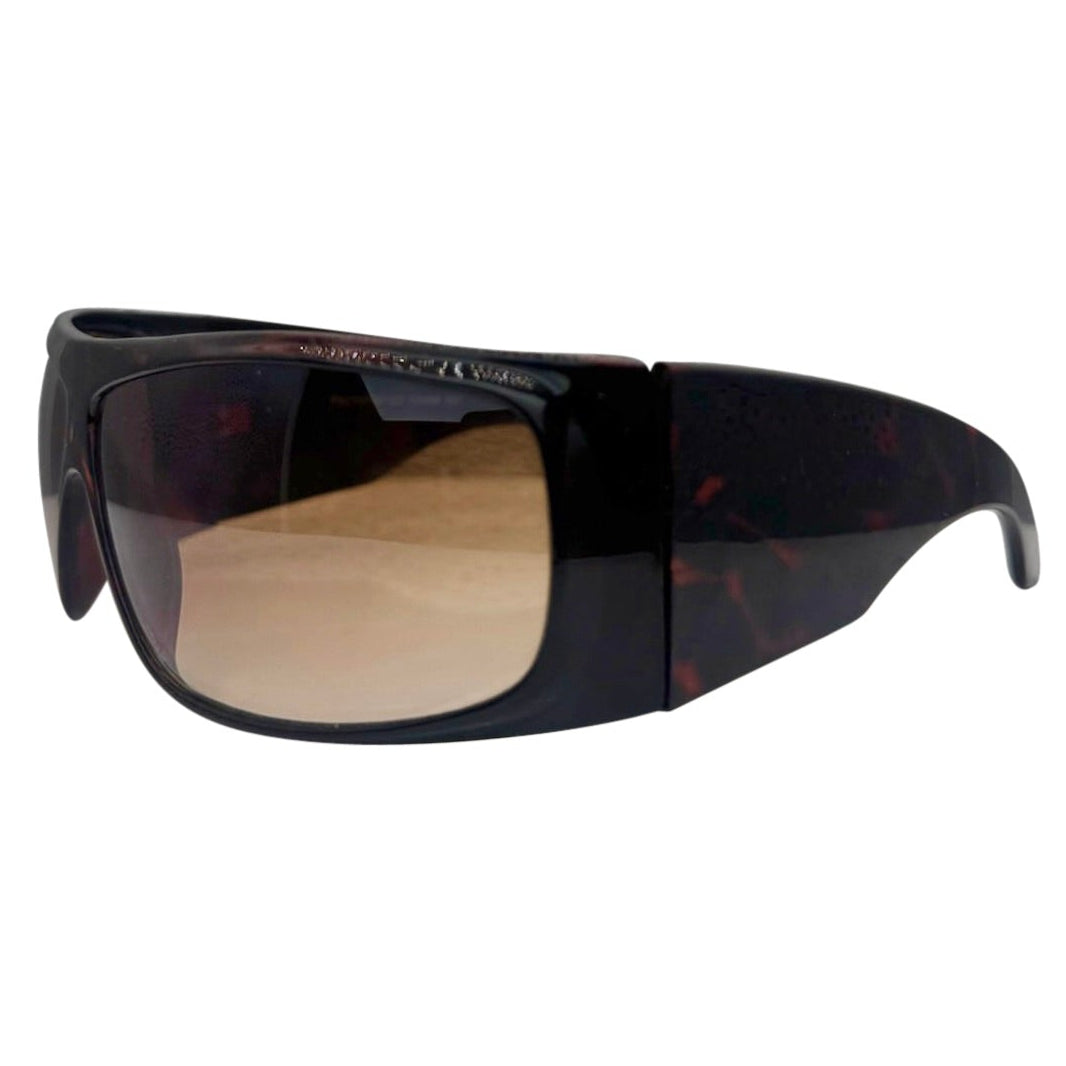 CHASER Shield Sunglasses-Giant Vintage Eyewear tortoise