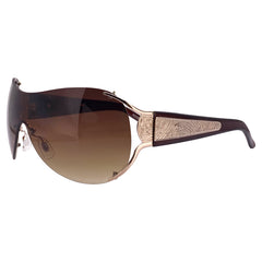 COUTURE Rimless Oversized Shield Sunglasses-Giant Vintage Eyewear